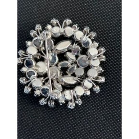 Vintage Signed Weiss Lavender & Dark Purple AB Rhinestone Brooch - Picture 2 of 6